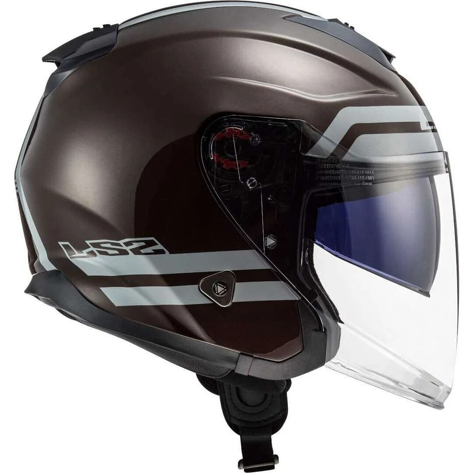 Jet Motorcycle Helmet Ls2 OF521 INFINITY Hyper Wood 6 Jet Motorcycle Helmet Ls2 OF521 INFINITY Hyper Wood - Image 4