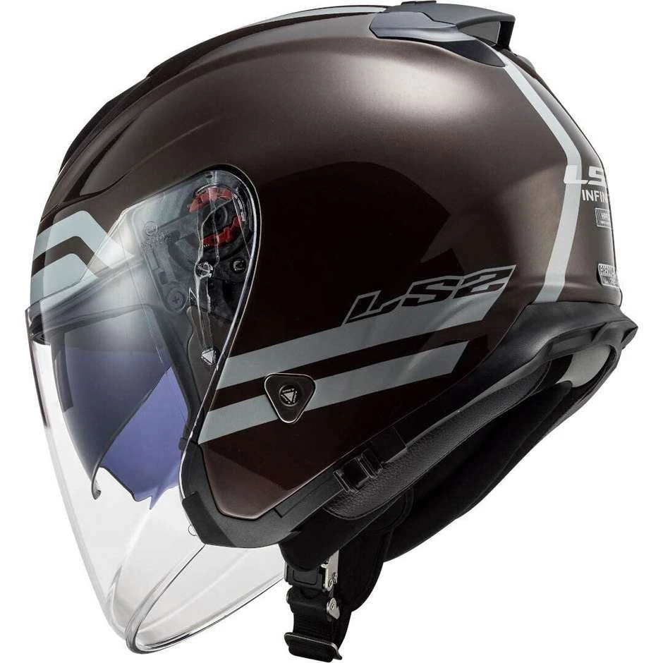 Jet Motorcycle Helmet Ls2 OF521 INFINITY Hyper Wood 8 Jet Motorcycle Helmet Ls2 OF521 INFINITY Hyper Wood - Image 6