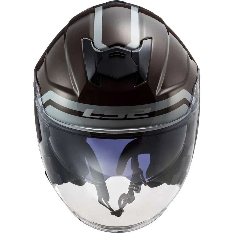 Jet Motorcycle Helmet Ls2 OF521 INFINITY Hyper Wood 9 Jet Motorcycle Helmet Ls2 OF521 INFINITY Hyper Wood - Image 7