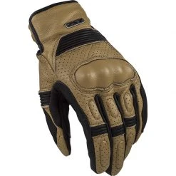 Ls2 Duster CE Brown Summer Leather Motorcycle Gloves