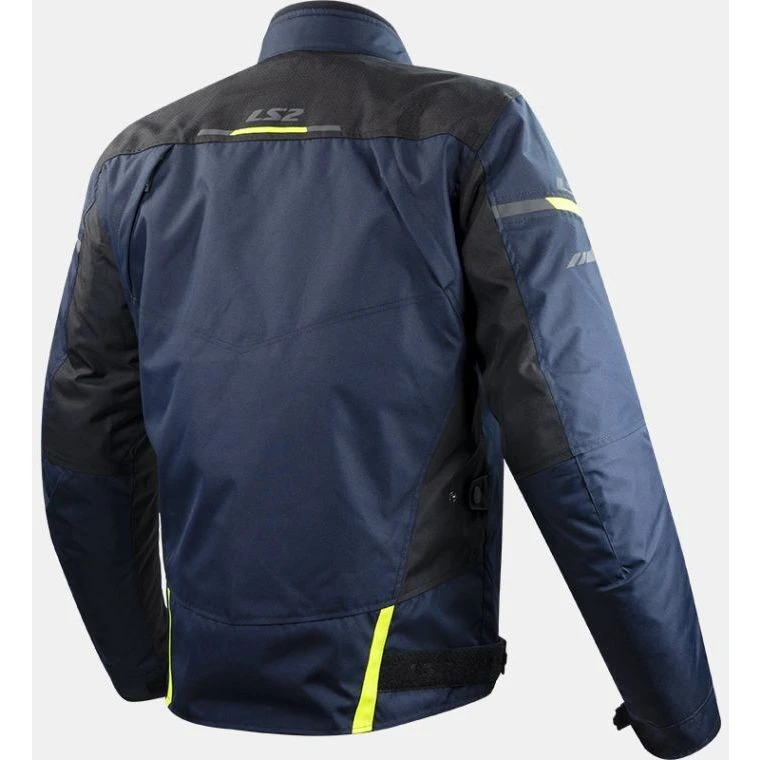 LS2 Endurance Man Technical Motorcycle Jacket Blue Black Yellow Fluo 4 LS2 Endurance Man Technical Motorcycle Jacket Blue Black Yellow Fluo - Image 2
