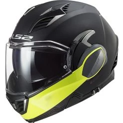 Ls2 FF900 VALIANT 2 Foldable Modular Helmet Hammer Black Matte Yellow FLuo
