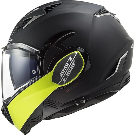 Ls2 FF900 VALIANT 2 Foldable Modular Helmet Hammer Black Matte Yellow FLuo 5 Ls2 FF900 VALIANT 2 Foldable Modular Helmet Hammer Black Matte Yellow FLuo - Image 3