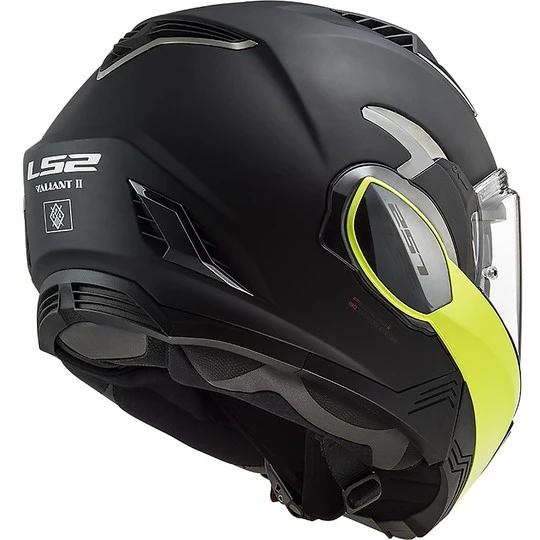 Ls2 FF900 VALIANT 2 Foldable Modular Helmet Hammer Black Matte Yellow FLuo 7 Ls2 FF900 VALIANT 2 Foldable Modular Helmet Hammer Black Matte Yellow FLuo - Image 5