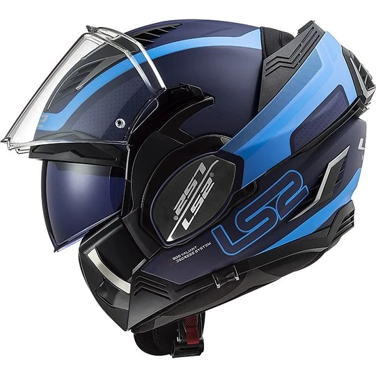 Ls2 FF900 VALIANT 2 Orbit Blue Modular Foldable Helmet Opaque Blue 6 Ls2 FF900 VALIANT 2 Orbit Blue Modular Foldable Helmet Opaque Blue - Image 4