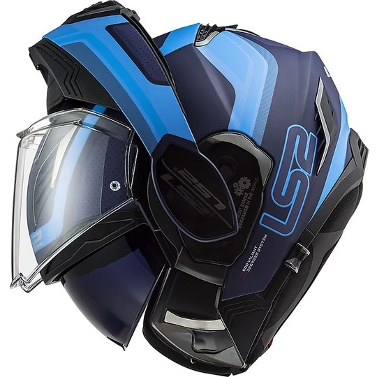 Ls2 FF900 VALIANT 2 Orbit Blue Modular Foldable Helmet Opaque Blue 10 Ls2 FF900 VALIANT 2 Orbit Blue Modular Foldable Helmet Opaque Blue - Image 8