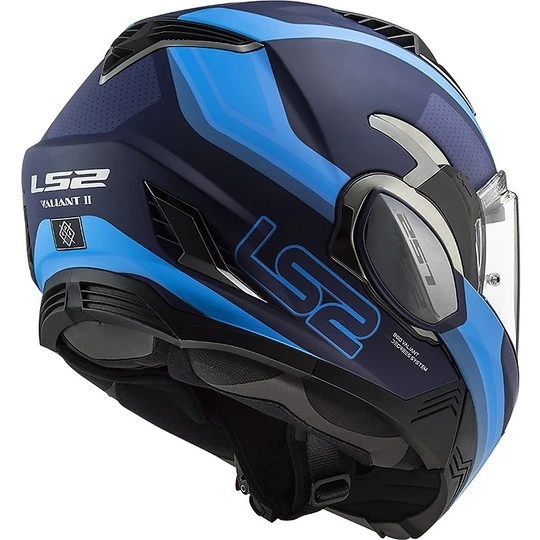 Ls2 FF900 VALIANT 2 Orbit Blue Modular Foldable Helmet Opaque Blue 13 Ls2 FF900 VALIANT 2 Orbit Blue Modular Foldable Helmet Opaque Blue - Image 11