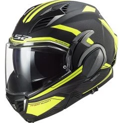 Ls2 FF900 VALIANT 2 Revo Modular Tipper Helmet Black Matt Fluo Yellow