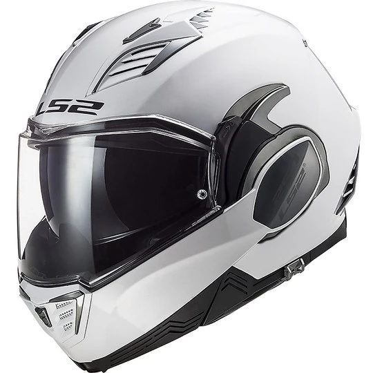 Ls2 FF900 VALIANT 2 Solid White Folding Modular Helmet 3 Ls2 FF900 VALIANT 2 Solid White Folding Modular Helmet