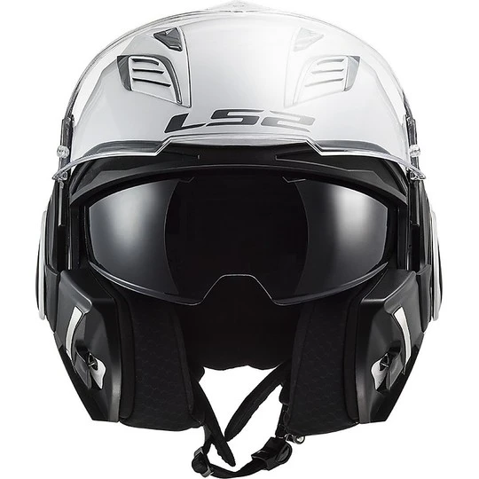 Ls2 FF900 VALIANT 2 Solid White Folding Modular Helmet 6 Ls2 FF900 VALIANT 2 Solid White Folding Modular Helmet - Image 4