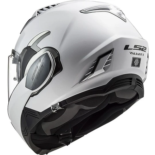 Ls2 FF900 VALIANT 2 Solid White Folding Modular Helmet 8 Ls2 FF900 VALIANT 2 Solid White Folding Modular Helmet - Image 6