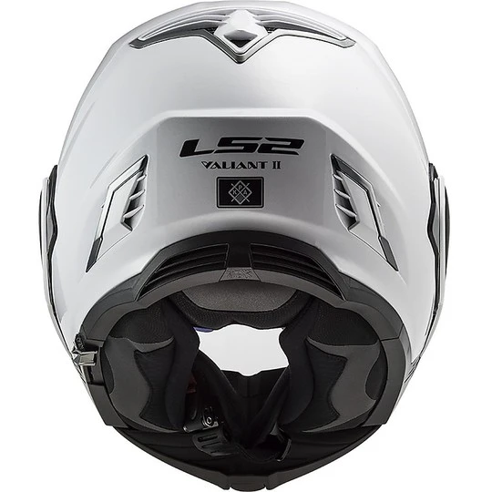 Ls2 FF900 VALIANT 2 Solid White Folding Modular Helmet 9 Ls2 FF900 VALIANT 2 Solid White Folding Modular Helmet - Image 7