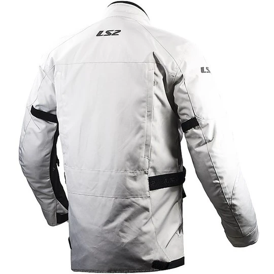 LS2 Metropolis Man WP Ligth Gray Technical Motorcycle Jacket Certified 4 LS2 Metropolis Man WP Ligth Gray Technical Motorcycle Jacket Certified - Image 2