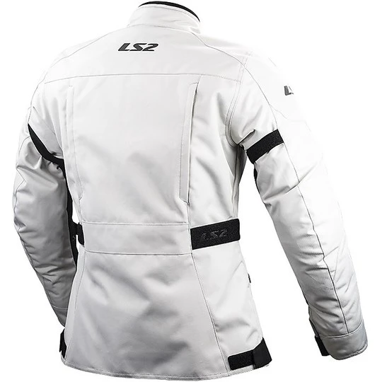 LS2 Metropolis Technical Motorcycle Jacket WP Ligth Gray Certified 4 LS2 Metropolis Technical Motorcycle Jacket WP Ligth Gray Certified - Image 2