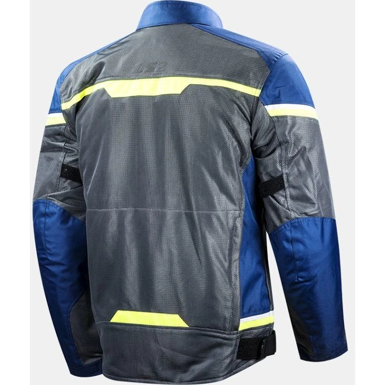 LS2 Riva Man Perforated Summer Motorcycle Jacket Dark Gray Fluo Yellow 4 LS2 Riva Man Perforated Summer Motorcycle Jacket Dark Gray Fluo Yellow - Image 2
