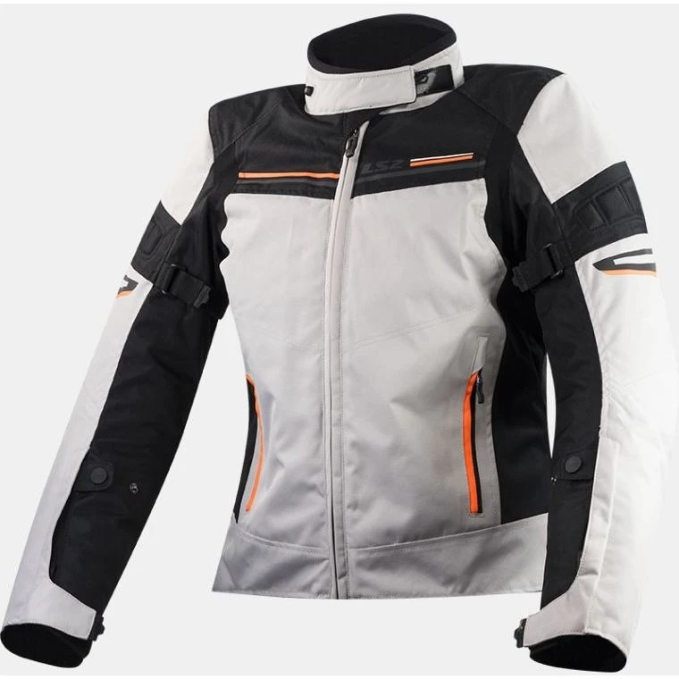 Ls2 Shadow Lady Gray Black Orange Technical Motorcycle Jacket 3 Ls2 Shadow Lady Gray Black Orange Technical Motorcycle Jacket