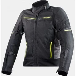 Ls2 Shadow Lady Titanium Yellow Fluo Technical Motorcycle Jacket