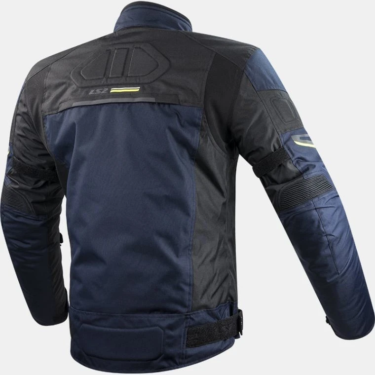 Ls2 Shadow Man Blue Yellow Black Technical Motorcycle Jacket 4 Ls2 Shadow Man Blue Yellow Black Technical Motorcycle Jacket - Image 2