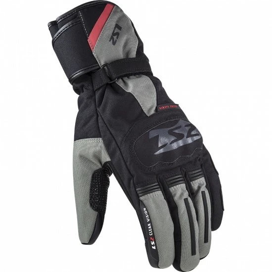 LS2 Snow WP Black Gray Winter Motorcycle Gloves 3 LS2 Snow WP Black Gray Winter Motorcycle Gloves