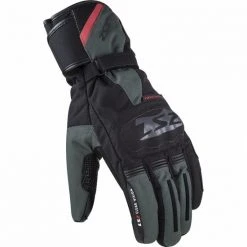 LS2 Snow WP Black Green Winter Motorcycle Gloves