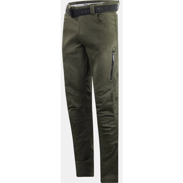 LS2 Straigth Man Olive Green Fabric Motorcycle Pants 3 LS2 Straigth Man Olive Green Fabric Motorcycle Pants