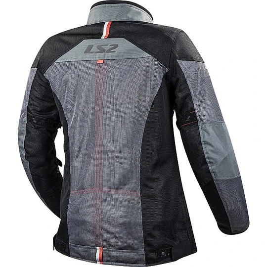 LS2 Summer Technical Motorcycle Jacket Alba Lady Dark Gray Certified 4 LS2 Summer Technical Motorcycle Jacket Alba Lady Dark Gray Certified - Image 2