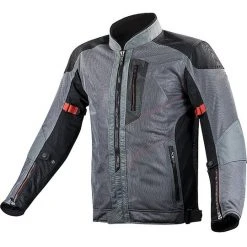 LS2 Summer Technical Motorcycle Jacket Alba Man Dark Gray Certified
