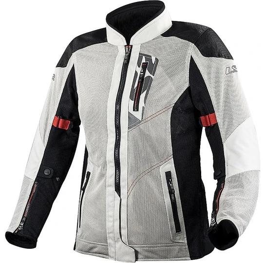 LS2 Summer Technical Motorcycle Lady Alba Jacket Light Gray Certified 3 LS2 Summer Technical Motorcycle Lady Alba Jacket Light Gray Certified