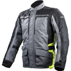 LS2 Technical Motorcycle Jacket Lance Man WP Triple Layer Certified Yellow Gray