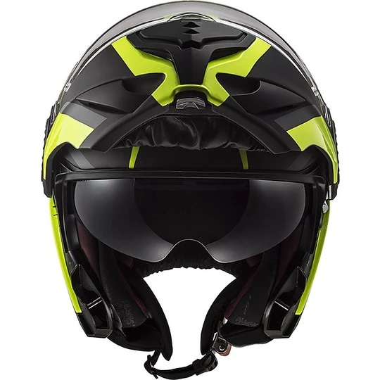 Modular Carbon Motorcycle Helmet LS2 VORTEX Frame Carbon Matt Black Fluo Yellow 5 Modular Carbon Motorcycle Helmet LS2 VORTEX Frame Carbon Matt Black Fluo Yellow - Image 3