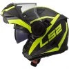 Modular Carbon Motorcycle Helmet LS2 VORTEX Frame Carbon Matt Black Fluo Yellow -Ls2 Sales Shop modular carbon motorcycle helmet ls2 vortex frame carbon matt black fluo yellow 67100