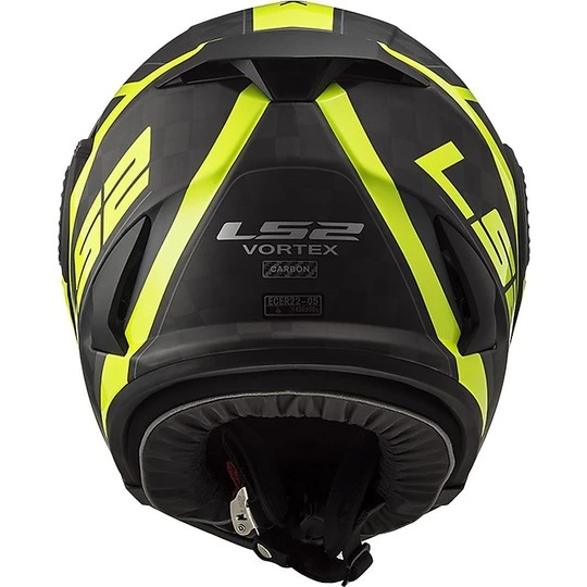 Modular Carbon Motorcycle Helmet LS2 VORTEX Frame Carbon Matt Black Fluo Yellow 10 Modular Carbon Motorcycle Helmet LS2 VORTEX Frame Carbon Matt Black Fluo Yellow - Image 8