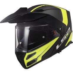 Modular Motorcycle Helmet Approved P / J Ls2 FF324 METRO EVO Rapid Black Yellow Fluo Matt