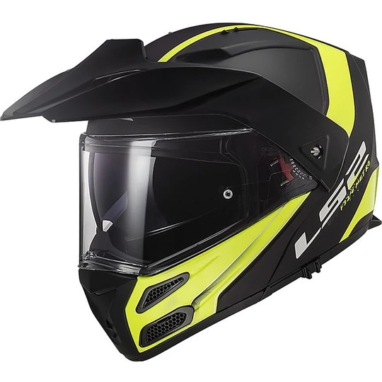 Modular Motorcycle Helmet Approved P / J Ls2 FF324 METRO EVO Rapid Black Yellow Fluo Matt 3 Modular Motorcycle Helmet Approved P / J Ls2 FF324 METRO EVO Rapid Black Yellow Fluo Matt