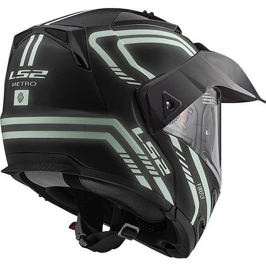 Modular Motorcycle Helmet LS2 FF324 Metro EVO FIREFLY Black Opaco Light 4 Modular Motorcycle Helmet LS2 FF324 Metro EVO FIREFLY Black Opaco Light - Image 2