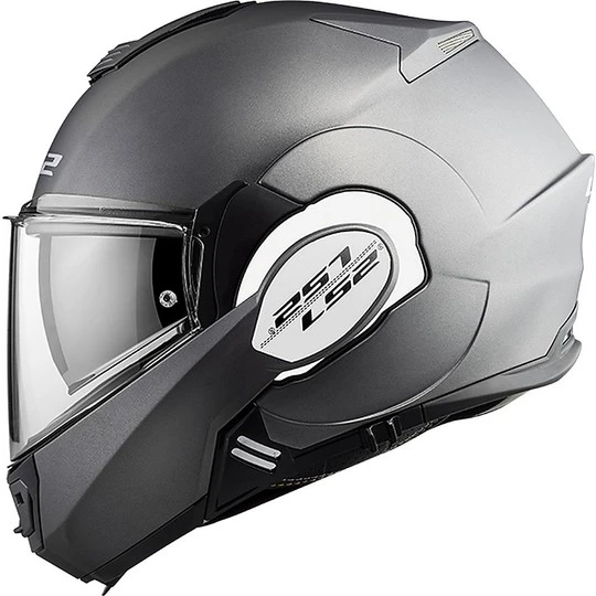 Modular Motorcycle Helmet With LS2 FF399 VALIANT Tilted Menton Muddy Titanium 5 Modular Motorcycle Helmet With LS2 FF399 VALIANT Tilted Menton Muddy Titanium - Image 3