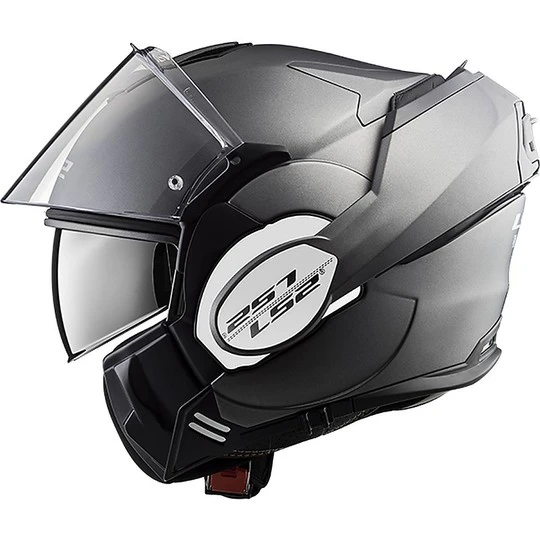 Modular Motorcycle Helmet With LS2 FF399 VALIANT Tilted Menton Muddy Titanium 10 Modular Motorcycle Helmet With LS2 FF399 VALIANT Tilted Menton Muddy Titanium - Image 8