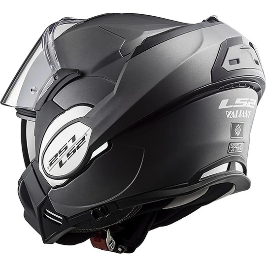 Modular Motorcycle Helmet With LS2 FF399 VALIANT Tilted Menton Muddy Titanium 11 Modular Motorcycle Helmet With LS2 FF399 VALIANT Tilted Menton Muddy Titanium - Image 9