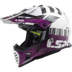 Ls2 Sales Shop 21 Moto Cross Enduro Helmet Ls2 MX437 Fast Mini XCODE White Purple