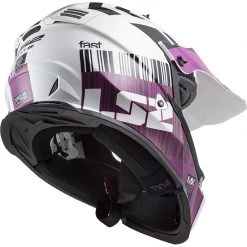 Ls2 Sales Shop -Ls2 Sales Shop moto cross enduro helmet ls2 mx437 fast mini xcode white purple 106999