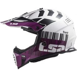 Moto Cross Enduro Helmet Ls2 MX437 Fast Mini XCODE White Purple 9 Moto Cross Enduro Helmet Ls2 MX437 Fast Mini XCODE White Purple -Ls2 Sales Shop moto cross enduro helmet ls2 mx437 fast mini xcode white purple 107000