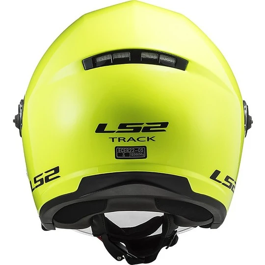 Moto Jet Helmet LS2 OF569 Track Solid Yellow Fluo 9 Moto Jet Helmet LS2 OF569 Track Solid Yellow Fluo - Image 7