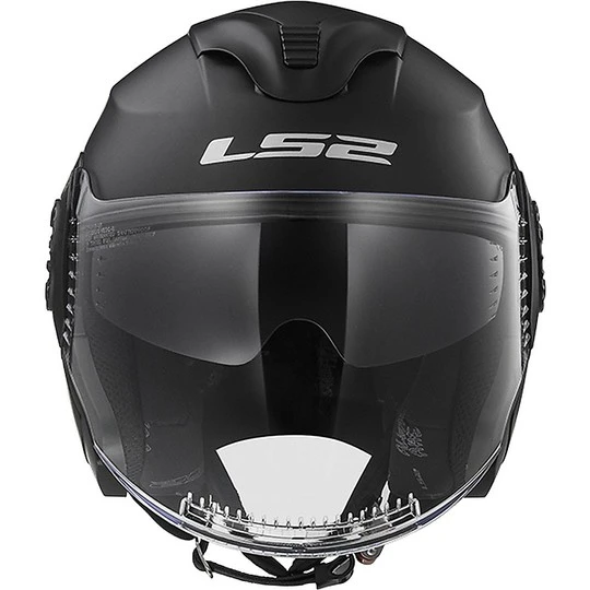Moto Jet Helmet LS2 OF570 Towards Double Visor Mat Black 11 Moto Jet Helmet LS2 OF570 Towards Double Visor Mat Black - Image 9