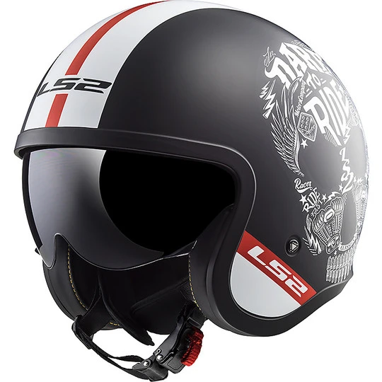 Moto Jet Helmet LS2 OF599 SPITFIRE INKY Black Opaco 3 Moto Jet Helmet LS2 OF599 SPITFIRE INKY Black Opaco