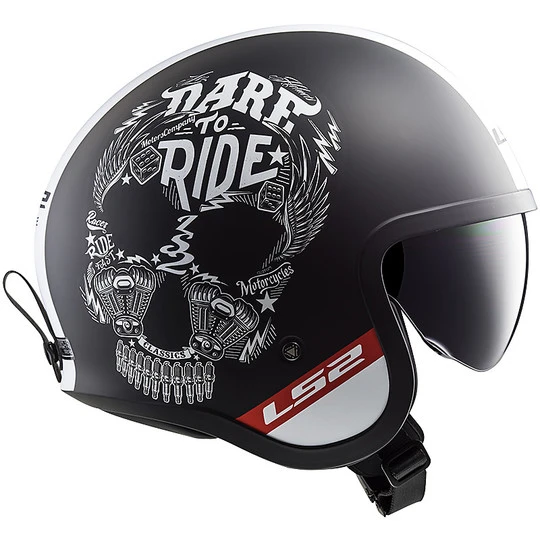 Moto Jet Helmet LS2 OF599 SPITFIRE INKY Black Opaco 8 Moto Jet Helmet LS2 OF599 SPITFIRE INKY Black Opaco - Image 6