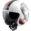 Moto Jet Helmet LS2 OF599 SPITFIRE INKY White Black