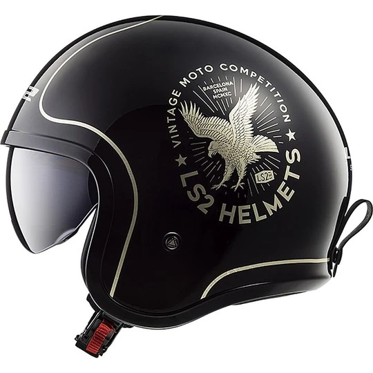 Moto Jet Helmet LS2 SPITFIRE OFF599 Black Flier 4 Moto Jet Helmet LS2 SPITFIRE OFF599 Black Flier - Image 2