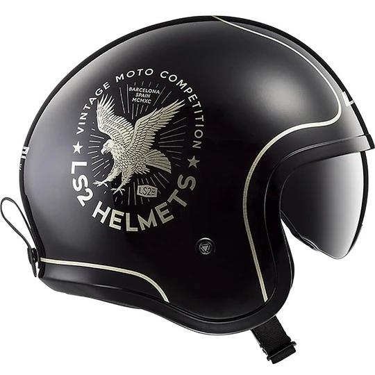 Moto Jet Helmet LS2 SPITFIRE OFF599 Black Flier 7 Moto Jet Helmet LS2 SPITFIRE OFF599 Black Flier - Image 5
