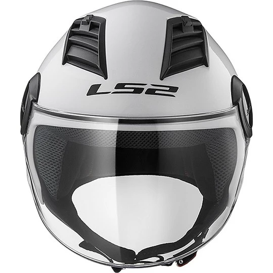 Moto Jet Helmet OF562 Ls2 Airflow Long Long White With Visor 8 Moto Jet Helmet OF562 Ls2 Airflow Long Long White With Visor - Image 6