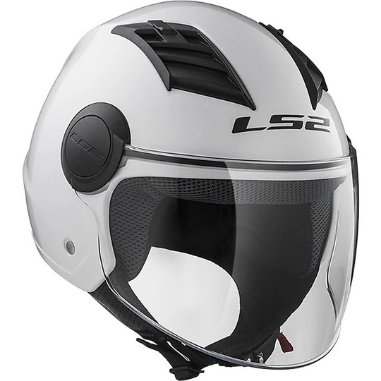Moto Jet Helmet OF562 Ls2 Airflow Long Long White With Visor 9 Moto Jet Helmet OF562 Ls2 Airflow Long Long White With Visor - Image 7